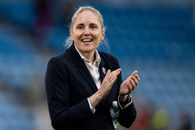 260609 Head coach Gemma Grainger of Norway after the FIFA Women s World Cup Qualifier football match between Norway and Austria on June 9, 2026 in Oslo Photo Marius Simensen BILDBYRAN COP 238 MM0070 bbeng fotball soccer football fotboll fifa world cup qualifiers vm kvalifisering kvinner vm kvalik landskamp dam norge norway austria osterrike  Copyright: MARIUSxSIMENSEN BB260609BB592