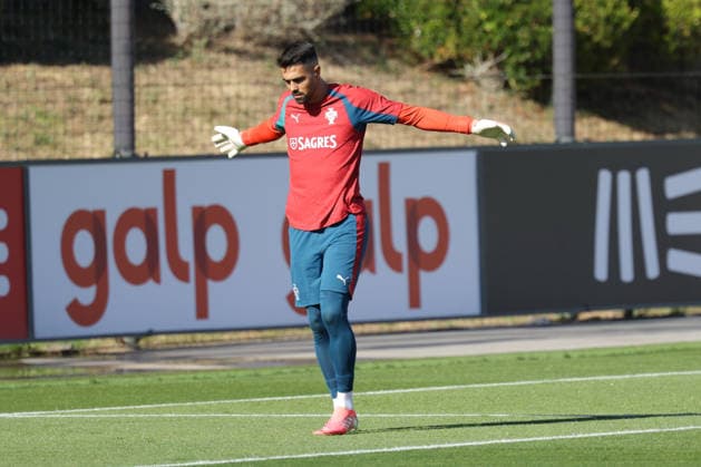 Training of the Portuguese national football team in the football city of Oeiras Portugal, June 9, 2026, in Alges, Portugal goalkeeper Diogo Costa Portugal ,1 Copyright: HMBxMedia FernandoxSoares