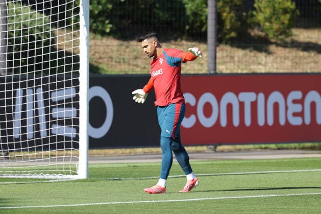Training of the Portuguese national football team in the football city of Oeiras Portugal, June 9, 2026, in Alges, Portugal goalkeeper Diogo Costa Portugal ,1 Copyright: HMBxMedia FernandoxSoares