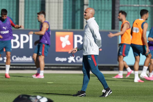 Training of the Portuguese national football team in the football city of Oeiras Portugal, June 9, 2026, in Alges, Portugal Coach Roberto Martinez Portugal Copyright: HMBxMedia FernandoxSoares