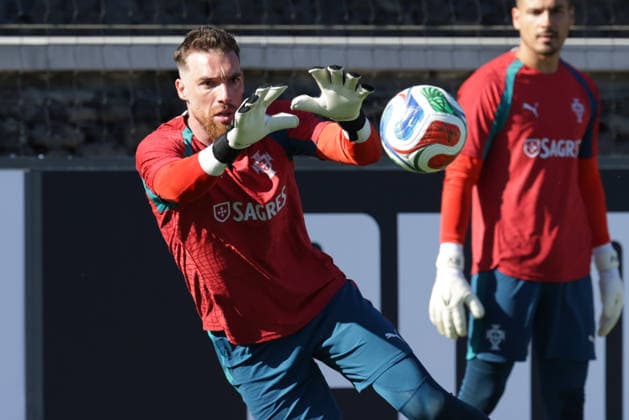 Training of the Portuguese national football team in the football city of Oeiras Portugal, June 9, 2026, in Alges, Portugal goalkeeper Jose Sa Portugal ,12 Copyright: HMBxMedia FernandoxSoares