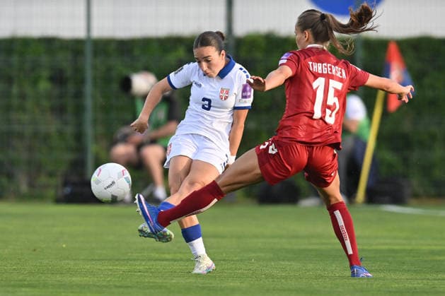 SERBIA vs DENMARK ANA SCEPANOVIC football Serbia vs Denmar UEFA European Championship, EM, Europameisterschaft qualifzing match at sports center FSS, Stara Pazova 09.06.2026 Foto: FOOTBALL, SERBIA, DENMARK, UEFA EUROPEAN CHAMPIONSHIP QUALIFICATIONS, WOMEN Stara Pazova Sports center Stara Pazova Serbia Copyright: xMarkoxMetlas xMNxPressx