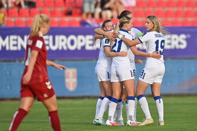 SERBIA vs DENMARK CELEBRATION football Serbia vs Denmar UEFA European Championship, EM, Europameisterschaft qualifzing match at sports center FSS, Stara Pazova 09.06.2026 Foto: FOOTBALL, SERBIA, DENMARK, UEFA EUROPEAN CHAMPIONSHIP QUALIFICATIONS, WOMEN Stara Pazova Sports center Stara Pazova Serbia Copyright: xMarkoxMetlas xMNxPressx