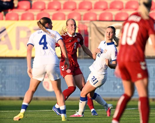 SERBIA vs DENMARK AMALIE VANGSGAARD, football player of Denmark, during the match against Serbia, at Sports Center of FA of Serbia. Stara Pazova, 09.06.2026. photo: Nebojsa Parausic FOOTBALL, SERBIA, DENMARK, WOMEN Stara Pazova Sports Center of FA of Serbia Serbia Copyright: xNebojsaxParausicx xMNxPressx