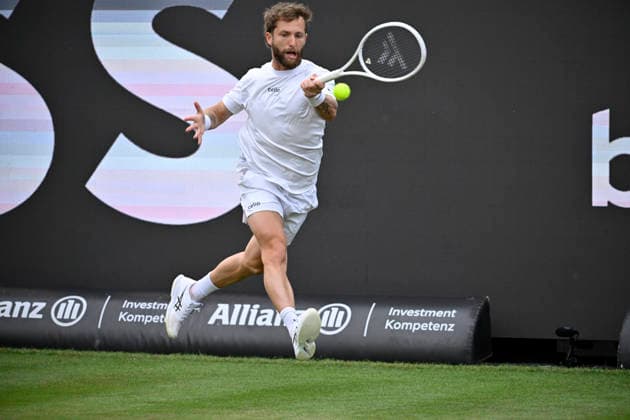 Corentin Moutet FRA Action Tennis Men BOSS Open ATP 250 Stuttgart 2026 Weissenhof BOSS Open ATP 250 Stuttgart 2026