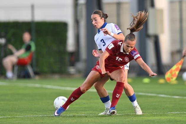 SERBIA vs DENMARK FREDERIKKE THOGERSEN vs ANA SCEPANOVIC football Serbia vs Denmar UEFA European Championship, EM, Europameisterschaft qualifzing match at sports center FSS, Stara Pazova 09.06.2026 Foto: FOOTBALL, SERBIA, DENMARK, UEFA EUROPEAN CHAMPIONSHIP QUALIFICATIONS, WOMEN Stara Pazova Sports center Stara Pazova Serbia Copyright: xMarkoxMetlas xMNxPressx