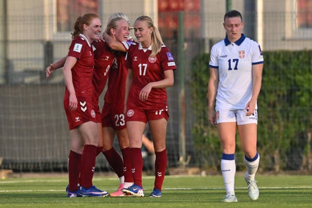 SERBIA vs DENMARK STINE BALLISAGER, AMALIE VANGSGAARD, KATHRINE MOLLER KUHL football Serbia vs Denmar UEFA European Championship, EM, Europameisterschaft qualifzing match at sports center FSS, Stara Pazova 09.06.2026 Foto: FOOTBALL, SERBIA, DENMARK, UEFA EUROPEAN CHAMPIONSHIP QUALIFICATIONS, WOMEN Stara Pazova Sports center Stara Pazova Serbia Copyright: xMarkoxMetlas xMNxPressx