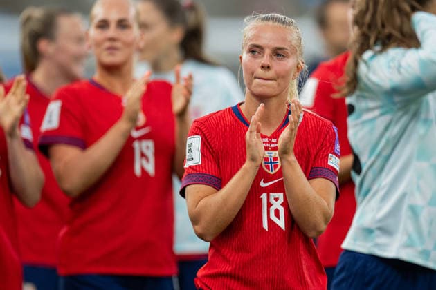260609 Emilie Woldvik of Norway after the FIFA Women s World Cup Qualifier football match between Norway and Austria on June 9, 2026 in Oslo Photo Jon Olav Nesvold BILDBYRAN COP 217 MM0070 bbeng fotball soccer football fotboll fifa world cup qualifiers vm kvalifisering kvinner vm kvalik landskamp dam norge norway austria osterrike  Copyright: JONxOLAVxNESVOLD BB260609JE048