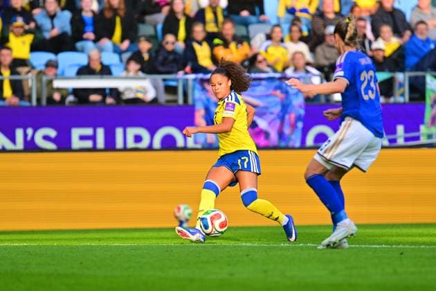 Gamla Ullevi GOTHENBURG, SWEDEN - JUNE 9: Felicia Schroder of Sweden in the World Cup 2027 qualifier match between Sweden and Italy at Gamla Ullevi on June 9, 2026 in Gothengurg, Sweden. (Peter Sonander SPP)  Copyright: xPeterxSonander SPPx Sportspressphoto_SPR164056