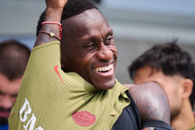 June 9, 2026, Toronto, On, Canada: Canada s Richie Laryea (22) looks on during a Team Canada World Cup training session in Toronto, on Tuesday, June 9, 2026. Canada News - June 9, 2026  - ZUMAc35_ 20260609_zaf_c35_040 Copyright: xSammyxKoganx