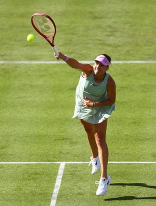 2026 HSBC Tennis Championships, Queens Club, London, UK - 09 06 2026 Tatjana Maria (GER) in action during her first round match agianst Maria Sakkari (GRE) in the HSBC 2026 Championships at Queens Club in London London Queens Club London GBR Copyright: xMarkxGreenwoodx