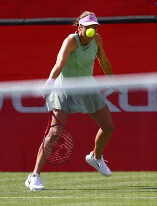 2026 HSBC Tennis Championships, Queens Club, London, UK - 09 06 2026 Tatjana Maria (GER) in action during her first round match agianst Maria Sakkari (GRE) in the HSBC 2026 Championships at Queens Club in London London Queens Club London GBR Copyright: xMarkxGreenwoodx