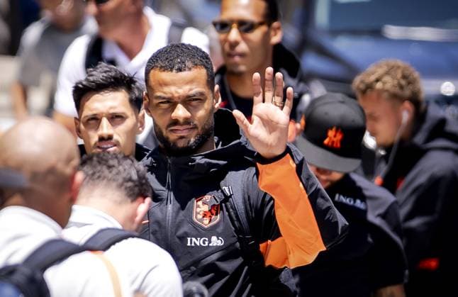 KANSAS - Cody Gakpo of the Netherlands arrives at the Cascade Hotel on June 9, 2026, in Kansas City. The Dutch national team, Nationalteam is preparing for the 2026 World Cup. ROBIN VAN LONKHUIJSEN ANP xVIxANPxSportx xxANPxIVx 560589496 originalFilename: 560589496.jpg