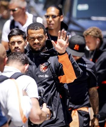 KANSAS - Cody Gakpo of the Netherlands arrives at the Cascade Hotel on June 9, 2026, in Kansas City. The Dutch national team, Nationalteam is preparing for the 2026 World Cup. ROBIN VAN LONKHUIJSEN ANP xVIxANPxSportx xxANPxIVx 560590482 originalFilename: 560590482.jpg