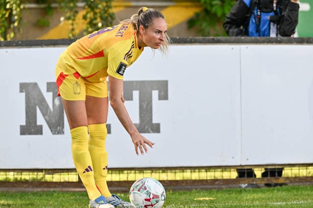 SOCCER WOMEN UEFA QUALIFIERS B4 MD6 LUXEMBURG VS BELGIUM Tessa Wullaert (9) of Belgium pictured during a women football game between the national teams of Luxemburg and Belgium , called the Red Flames , on the sixth match day in League B Group B4 in the league stage of the 2026-27 UEFA Women s European Qualifiers competition , on Tuesday 9 June 2026 in Esch-sur-Alzette , Luxemburg . PHOTO SPORTPIX Stijn Audooren Esch-sur-Alzette Stade de la Frontiere Luxemburg  Copyright: xSportpix.bex xStijnxAudoorenxStijnxAudoorenx