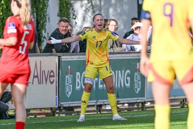 SOCCER WOMEN UEFA QUALIFIERS B4 MD6 LUXEMBURG VS BELGIUM Jill Janssens (17) of Belgium pictured during a women football game between the national teams of Luxemburg and Belgium , called the Red Flames , on the sixth match day in League B Group B4 in the league stage of the 2026-27 UEFA Women s European Qualifiers competition , on Tuesday 9 June 2026 in Esch-sur-Alzette , Luxemburg . PHOTO SPORTPIX Stijn Audooren Esch-sur-Alzette Stade de la Frontiere Luxemburg  Copyright: xSportpix.bex xStijnxAudoorenxStijnxAudoorenx