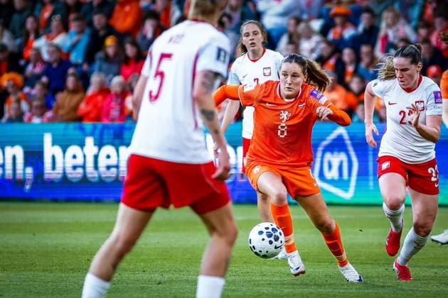 ALMELO , 09-06-2026 , Stadium Asito , season 2025 2026 , UEFA worldcup qualification football , match between The Netherlands and Poland (women) , picture shows Netherlands player Wieke Kaptein Netherlands - Poland (women)  x204270137x Copyright: