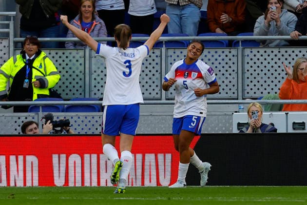 England Women v Ukraine Women, Liverpool, UK - 9 June 2026 Goal celebrations for Jessica Carter of England during the FIFA Women™s World Cup 2027 qualifying group match between England and Ukraine at Hill Dickinson Stadium on 9 June 2026 in Liverpool, England (Photo by Steve Taylor PPAUK) Bramley-Moore Dock Hill Dickinson Stadium Liverpool England Copyright: xStevexTaylor PPAUKx PPA-280584