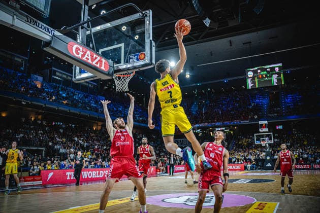 Basketball Berlin 019 06 2026 Season 2025 2026 EasyCredit BBL 1 Bundesliga Men, Men Playoffs Semifinal Game 5 Alba Berlin BMA365 Bamberg Baskets Jack Kayil Alba Berlin, No 07