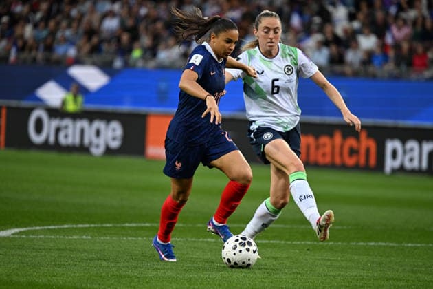 Football : France F vs Irland F- Women s World Cup qualifying - 09 06 2026 Delphine CASCARINON of France during the Women s World Cup qualifying match between France F and Irland F at Alpes stadium Grenoble on June 09 2026 , France GRENOBLEFrance  Copyright: xMouradxAllilix