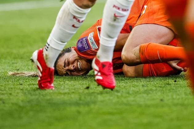 ALMELO - DaniÃ«lle van de Donk of The Netherlands during the World Cup qualifying match between the Netherlands (women) and Poland (women) at Erve Asito Stadium on June 9, 2026 in Almelo, the Netherlands. VINCENT JANNINK ANP FIFA Women s World Cup 2027 Qualifier 2026 xVIxANPxSportx xxANPxIVx 560593685 originalFilename: 560593685.jpg