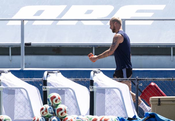 SOCCER - FIFA World Cup, WM, Weltmeisterschaft, Fussball 2026, preview SANTA BARBARA,CALIFORNIA,USA,09.JUN.26 - SOCCER - FIFA World Cup 2026, USA, Mexico, Canada, preview, OEFB, Oesterreichischer Fussball-Bund, training team AUT. Image shows Marko Arnautovic (AUT). GEPAxpictures xArminxRauthner