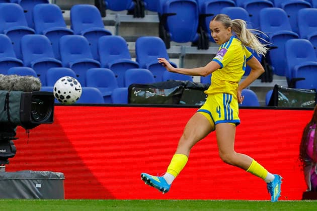 England Women v Ukraine Women, Liverpool, UK - 9 June 2026 Yana Kotyk of Ukraine during the FIFA Women™s World Cup 2027 qualifying group match between England and Ukraine at Hill Dickinson Stadium on 9 June 2026 in Liverpool, England (Photo by Steve Taylor PPAUK) Bramley-Moore Dock Hill Dickinson Stadium Liverpool England Copyright: xStevexTaylor PPAUKx PPA-280595