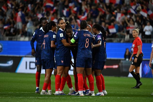 Football FÃ minin : France F vs Irlande F- qualification coupe du monde - 09 06 2026 Melvine MALARD of France scoring goal during the Women s World Cup qualifying match between France F and Irland F at Alpes stadium Grenoble on June 09 2026 , France GRENOBLEFrance  Copyright: xMouradxAllilix