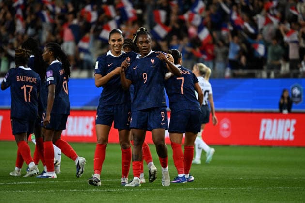 Football FÃ minin : France F vs Irlande F- qualification coupe du monde - 09 06 2026 Melvine MALARD of France scoring goal during the Women s World Cup qualifying match between France F and Irland F at Alpes stadium Grenoble on June 09 2026 , France GRENOBLEFrance  Copyright: xMouradxAllilix