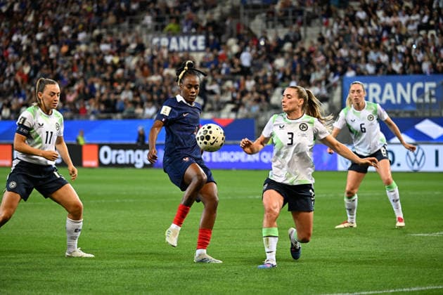 Football FÃ minin : France F vs Irlande F- qualification coupe du monde - 09 06 2026 Melvine MALARD of France during the Women s World Cup qualifying match between France F and Irland F at Alpes stadium Grenoble on June 09 2026 , France GRENOBLEFrance  Copyright: xMouradxAllilix