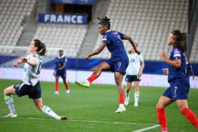 Football FÃ minin : France F vs Irlande F- qualification coupe du monde - 09 06 2026 Melvine MALARD of France during the Women s World Cup qualifying match between France F and Irland F at Alpes stadium Grenoble on June 09 2026 , France GRENOBLEFrance  Copyright: xMouradxAllilix