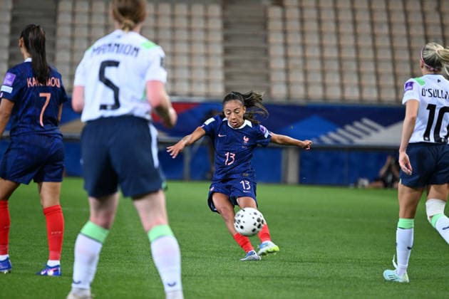 Football FÃ minin : France F vs Irlande F- qualification coupe du monde - 09 06 2026 Selma BACHA of France during the Women s World Cup qualifying match between France F and Irland F at Alpes stadium Grenoble on June 09 2026 , France GRENOBLEFrance  Copyright: xMouradxAllilix