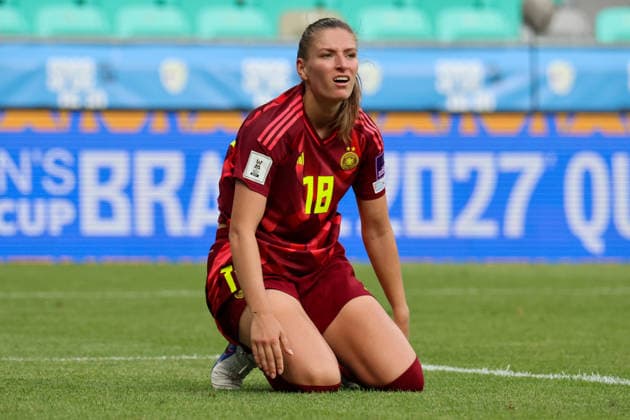 Ljubljana, Slovenia 09 06 2026 International womens World Cup qualifier Slovenia vs Germany In the picture Melissa Kössler Koessler Germany Copyright: HMBxMedia MadeleinexFantini