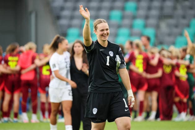 Ljubljana, Slovenia 09 06 2026 International womens World Cup qualifier Slovenia vs Germany In the picture goalkeeper Zala Mersnik Slovenia Copyright: HMBxMedia MadeleinexFantini