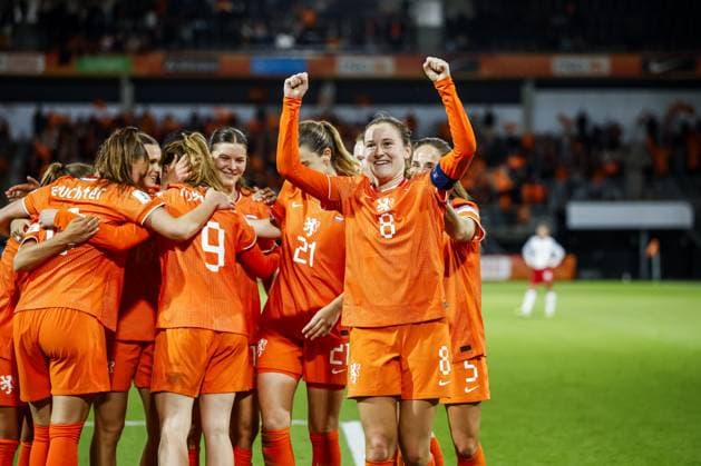 ALMELO - Wieke Kaptein of The Netherlands celebrates the 3-0 during the World Cup qualifying match between the Netherlands (women) and Poland (women) at Erve Asito Stadium on June 9, 2026 in Almelo, the Netherlands. VINCENT JANNINK ANP FIFA Women s World Cup 2027 Qualifier 2026 xVIxANPxSportx xxANPxIVx 560599535 originalFilename: 560599535.jpg