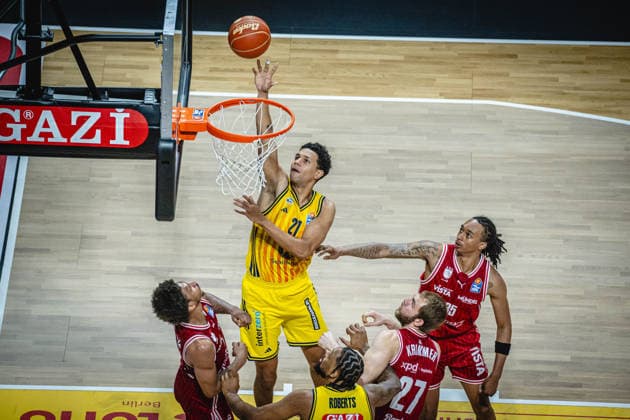 Basketball Berlin 019 06 2026 Season 2025 2026 EasyCredit BBL 1 Bundesliga Men, Men Playoffs Semifinal Game 5 Alba Berlin BMA365 Bamberg Baskets Michael Rataj Alba Berlin, No 21