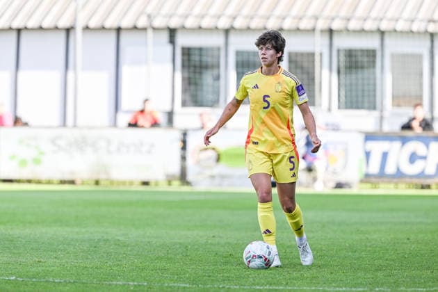 SOCCER WOMEN UEFA QUALIFIERS B4 MD6 LUXEMBURG VS BELGIUM Isabelle Iliano (5) of Belgium pictured during a women football game between the national teams of Luxemburg and Belgium , called the Red Flames , on the sixth match day in League B Group B4 in the league stage of the 2026-27 UEFA Women s European Qualifiers competition , on Tuesday 9 June 2026 in Esch-sur-Alzette , Luxemburg . PHOTO SPORTPIX Stijn Audooren Esch-sur-Alzette Stade de la Frontiere Luxemburg  Copyright: xSportpix.bex xStijnxAudoorenxStijnxAudoorenx