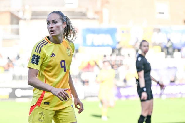 SOCCER WOMEN UEFA QUALIFIERS B4 MD6 LUXEMBURG VS BELGIUM Tessa Wullaert (9) of Belgium pictured during a women football game between the national teams of Luxemburg and Belgium , called the Red Flames , on the sixth match day in League B Group B4 in the league stage of the 2026-27 UEFA Women s European Qualifiers competition , on Tuesday 9 June 2026 in Esch-sur-Alzette , Luxemburg . PHOTO SPORTPIX Stijn Audooren Esch-sur-Alzette Stade de la Frontiere Luxemburg  Copyright: xSportpix.bex xStijnxAudoorenxStijnxAudoorenx