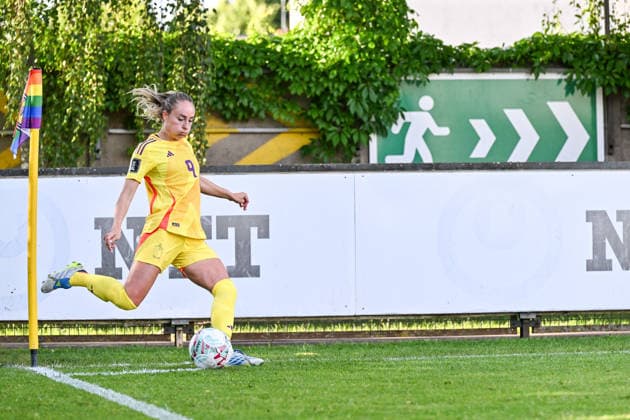 SOCCER WOMEN UEFA QUALIFIERS B4 MD6 LUXEMBURG VS BELGIUM Tessa Wullaert (9) of Belgium pictured during a women football game between the national teams of Luxemburg and Belgium , called the Red Flames , on the sixth match day in League B Group B4 in the league stage of the 2026-27 UEFA Women s European Qualifiers competition , on Tuesday 9 June 2026 in Esch-sur-Alzette , Luxemburg . PHOTO SPORTPIX Stijn Audooren Esch-sur-Alzette Stade de la Frontiere Luxemburg  Copyright: xSportpix.bex xStijnxAudoorenxStijnxAudoorenx