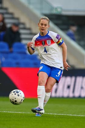 RECORD DATE NOT STATED 9th June 2026; Hill Dickinson Stadium, Liverpool, Merseyside, England; Womens World Cup Qualifier Football, England versus Ukraine; Keira Walsh of England Women passes the ball RogerxEvans