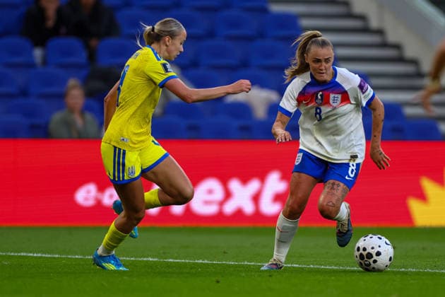 RECORD DATE NOT STATED 9th June 2026; Hill Dickinson Stadium, Liverpool, Merseyside, England; Womens World Cup Qualifier Football, England versus Ukraine; Georgia Stanway of England Women RogerxEvans