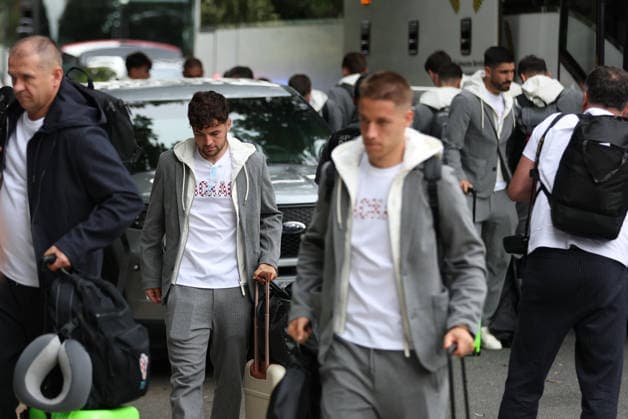 Croatia National Football Team arrive in Alexandria - FIFA World Cup, WM, Weltmeisterschaft, Fussball 2026 Martin Baturina of Croatia arrive at AKA Hotel on June 09, 2026 in Alexandria, Virginia.  IgorxKralj PIXSELL