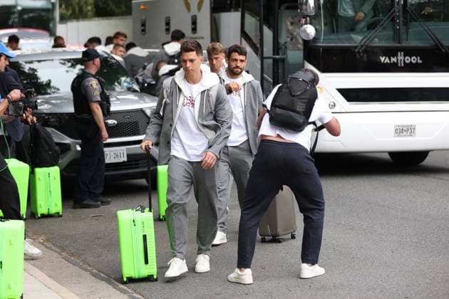 Croatia National Football Team arrive in Alexandria - FIFA World Cup, WM, Weltmeisterschaft, Fussball 2026 Ivor Pandur of Croatia arrive at AKA Hotel on June 09, 2026 in Alexandria, Virginia.  IgorxKralj PIXSELL