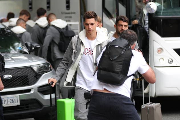 Croatia National Football Team arrive in Alexandria - FIFA World Cup, WM, Weltmeisterschaft, Fussball 2026 Ivor Pandur of Croatia arrive at AKA Hotel on June 09, 2026 in Alexandria, Virginia.  IgorxKralj PIXSELL