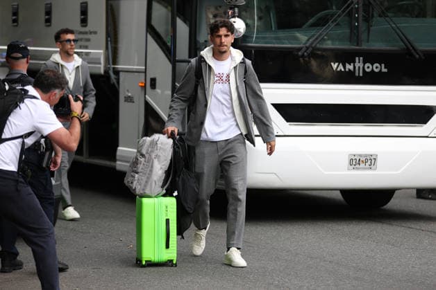 Croatia National Football Team arrive in Alexandria - FIFA World Cup, WM, Weltmeisterschaft, Fussball 2026 Igor Matanovic of Croatia arrive at AKA Hotel on June 09, 2026 in Alexandria, Virginia.  IgorxKralj PIXSELL