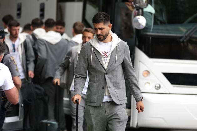 Croatia National Football Team arrive in Alexandria - FIFA World Cup, WM, Weltmeisterschaft, Fussball 2026 Martin Erlic of Croatia arrive at AKA Hotel on June 09, 2026 in Alexandria, Virginia.  IgorxKralj PIXSELL