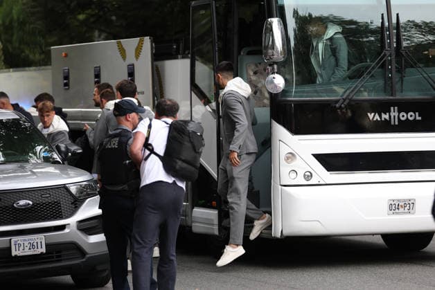 Croatia National Football Team arrive in Alexandria - FIFA World Cup, WM, Weltmeisterschaft, Fussball 2026 Players of Croatia arrives at AKA Hotel on June 09, 2026 in Alexandria, Virginia.  IgorxKralj PIXSELL