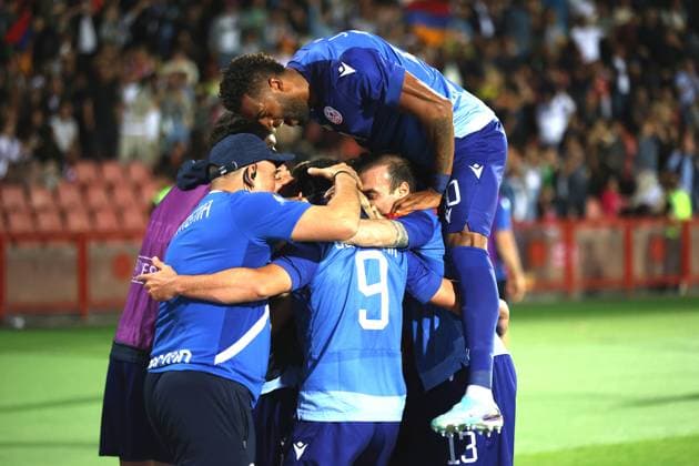 Football, International match, Armenia - Moldova