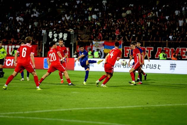 RECORD DATE NOT STATED International Friendlies: Armenia National Football Team v Moldova National Football Team Grant-Leon Ranos during the International Friendlies match between Armenia National Football Team and Moldova National Football Team at Vazgen Sargsyan Republican Stadium in Yerevan, Armenia on June 9, 2026