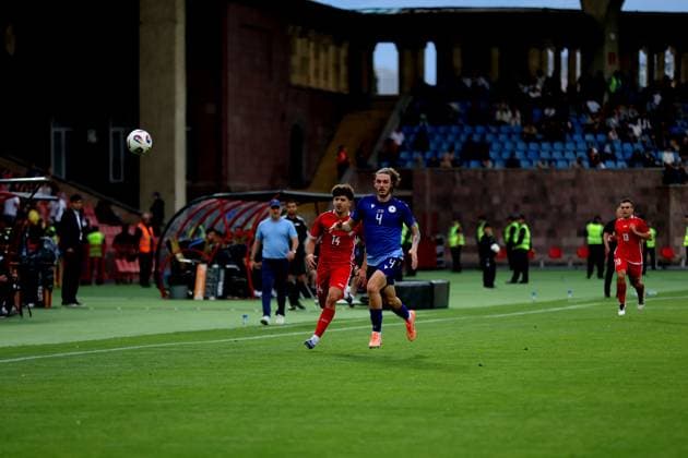 RECORD DATE NOT STATED International Friendlies: Armenia National Football Team v Moldova National Football Team Ioan-Calin Revenco and Georgy Arutyunyan during the International Friendlies match between Armenia National Football Team and Moldova National Football Team at Vazgen Sargsyan Republican Stadium in Yerevan, Armenia on June 9, 2026